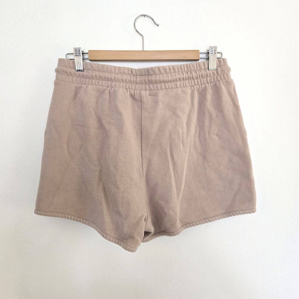 Z SUPPLY 100% Cotton Fleece Lounge Sweat Shorts Tan Drawstring M - Picture 2 of 4